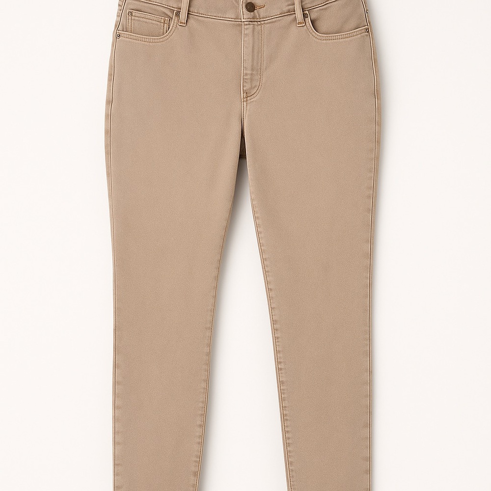 Chico’s – Girlfriend Slim Leg Ankle Jeans – Taupe – Size 1 (M) – Excellent